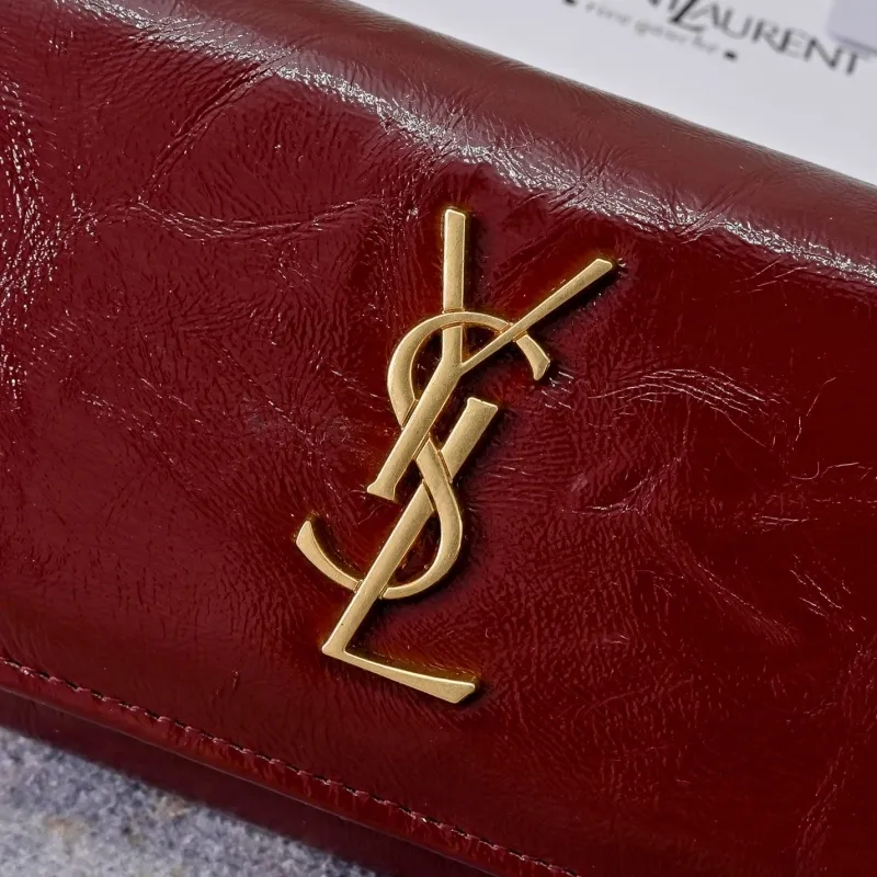 YSL Women's Long Leather Wallet - Image 4