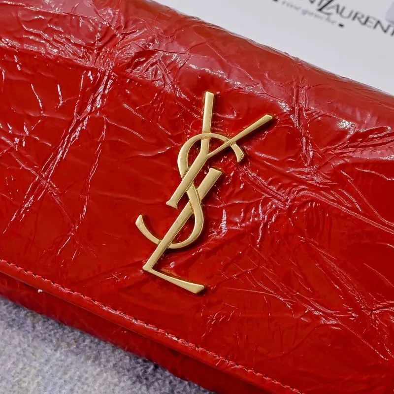 YSL Red Leather Long Wallet 148 - Image 3