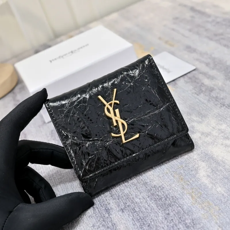 Alternative view of Yves Saint Laurent Black Leather Wallet