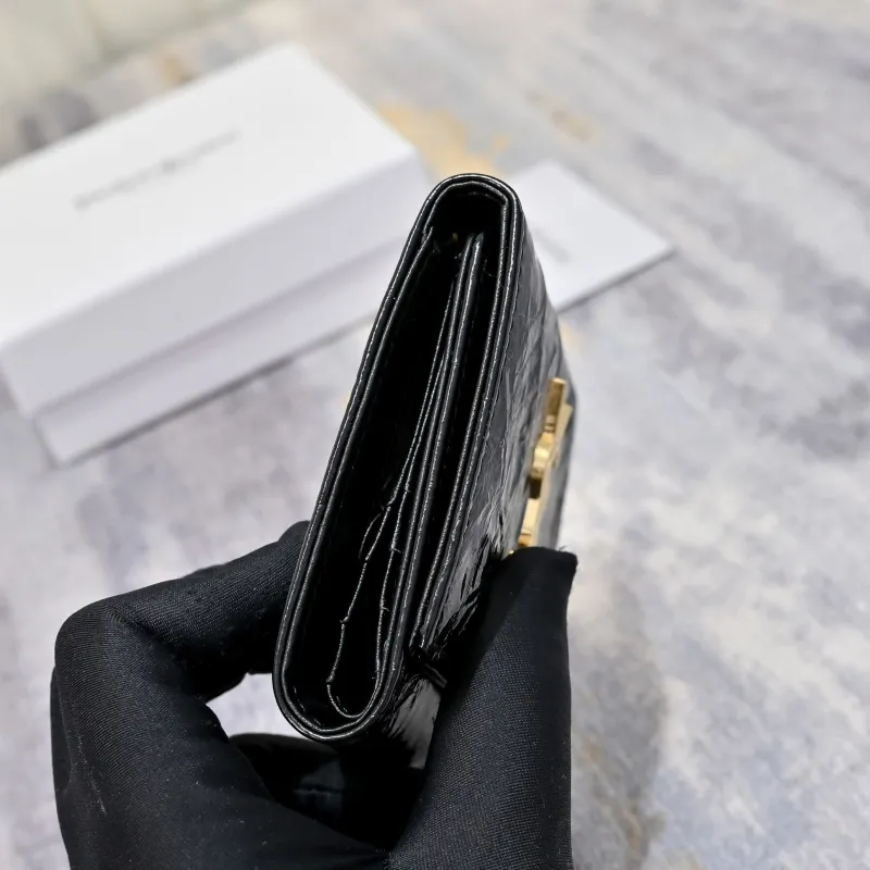 Yves Saint Laurent Black Leather Wallet - Image 4