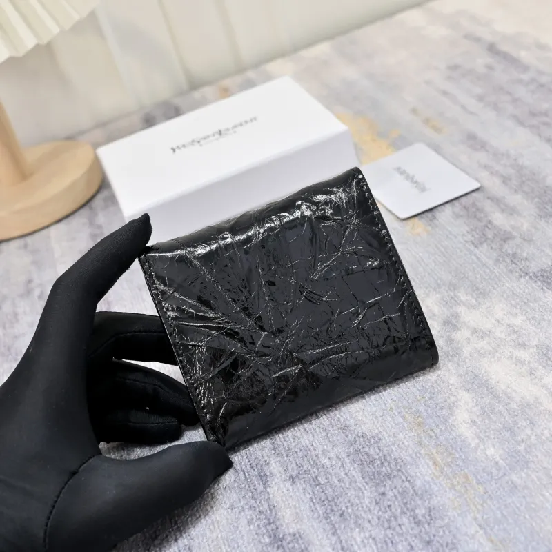 Yves Saint Laurent Black Leather Wallet - Image 5