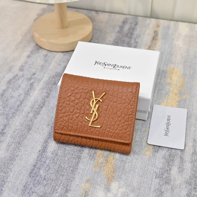 Alternative view of Yves Saint Laurent Leather Compact Wallet