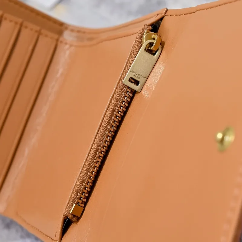 Yves Saint Laurent Leather Compact Wallet - Image 7