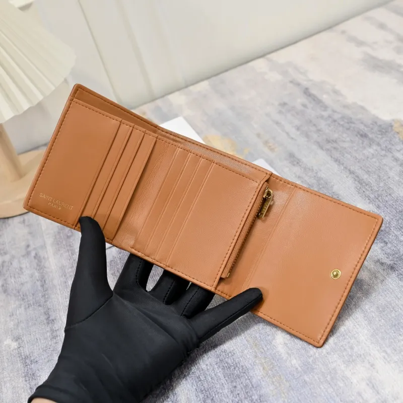 Yves Saint Laurent Leather Compact Wallet - Image 8