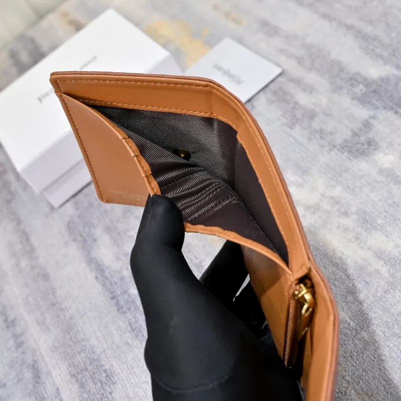 Yves Saint Laurent Leather Compact Wallet - Image 9