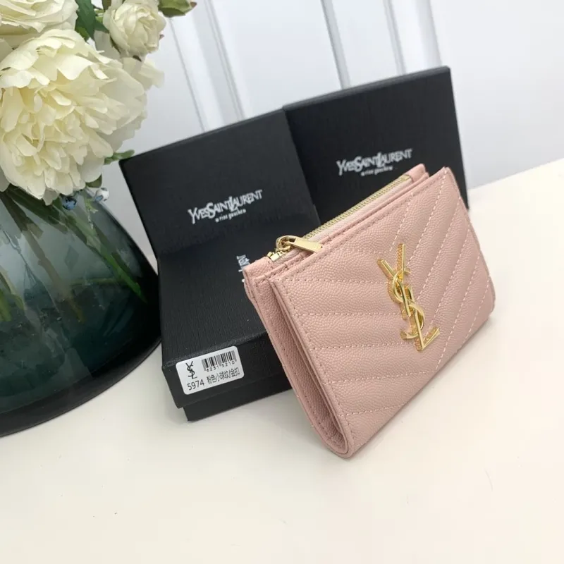 Alternative view of YSL Pink Quilted Wallet 5974