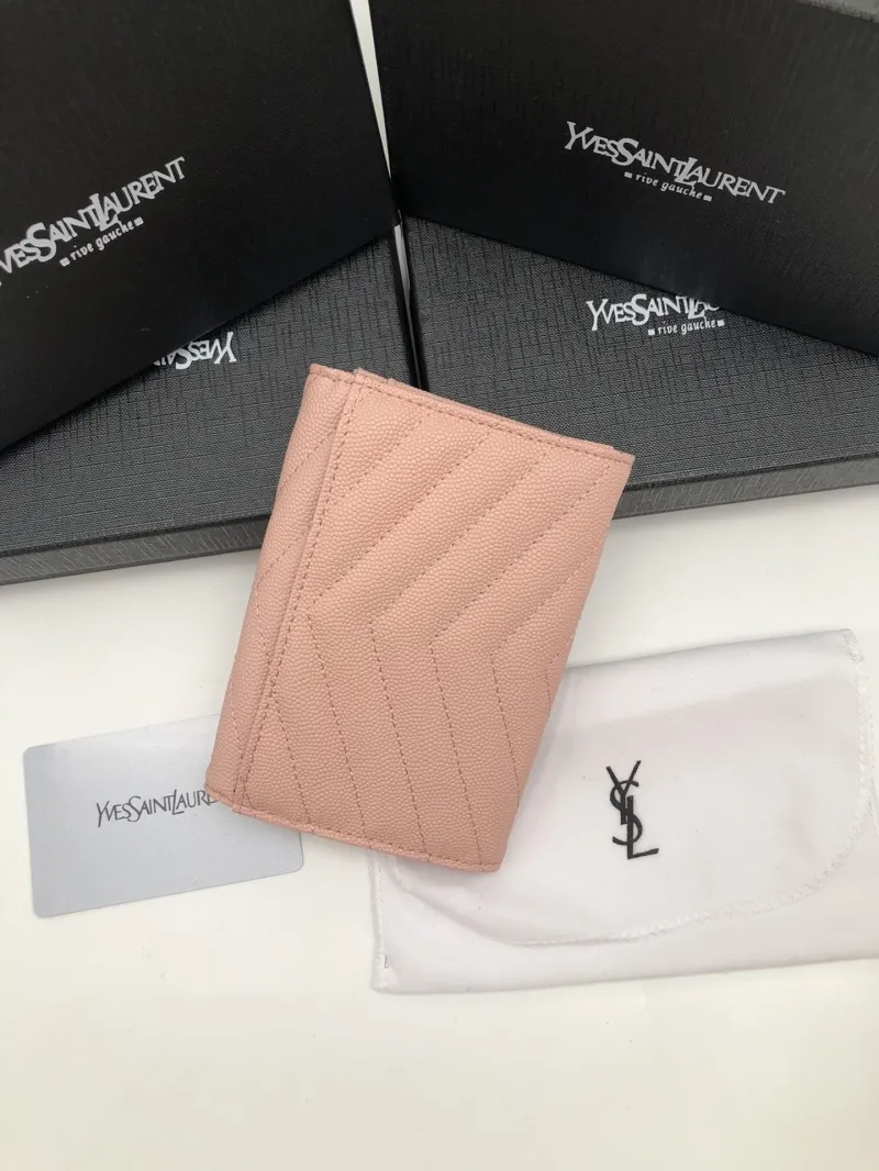 Alternative view of Yves Saint Laurent Pink Compact Wallet 207