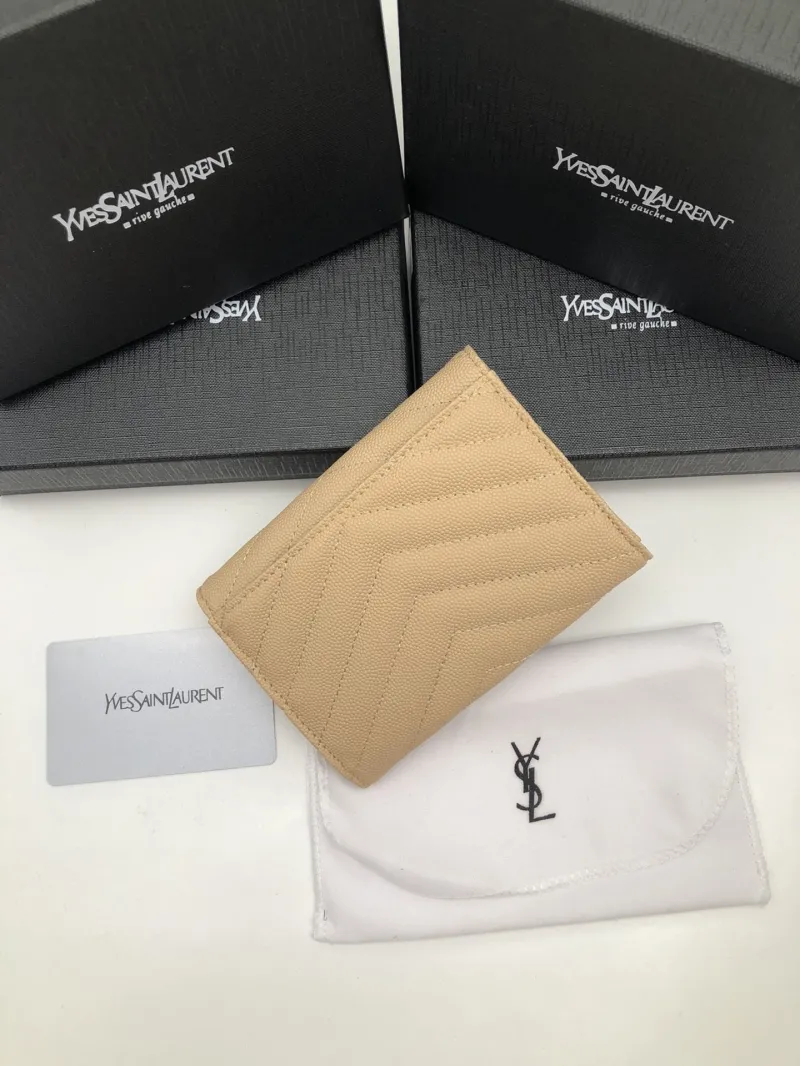 Alternative view of Yves Saint Laurent Beige Compact Leather Wallet 208