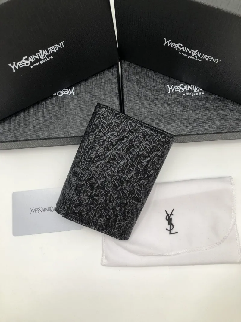 Alternative view of Yves Saint Laurent Black Compact Leather Wallet