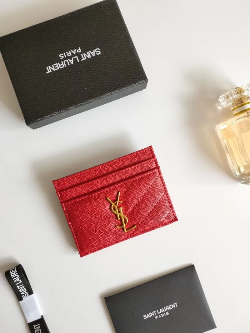 Saint Laurent Red Card Holder 211