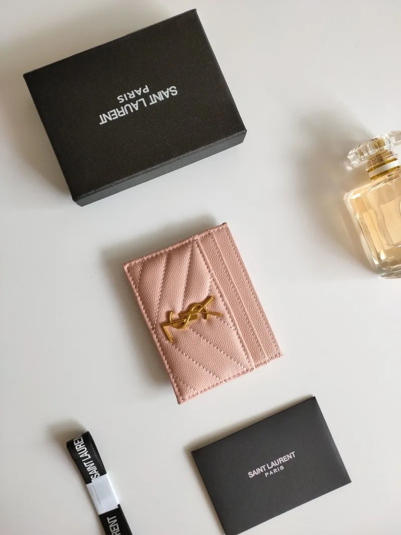 Alternative view of Saint Laurent Pink Card Holder 212