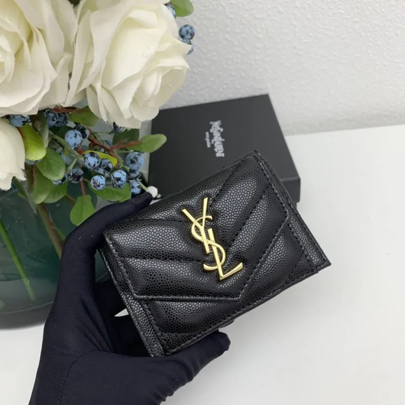 Alternative view of YSL Black Small Wallet 6868