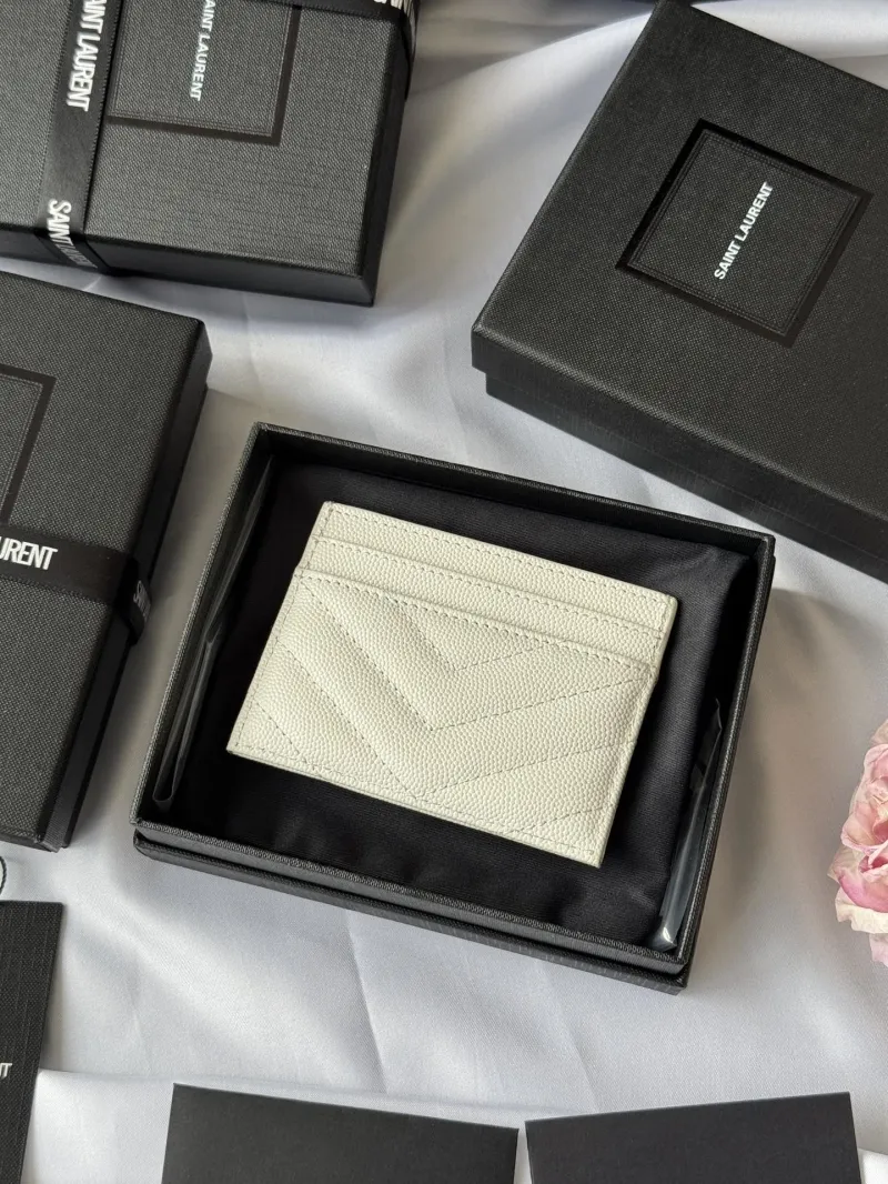 Alternative view of Saint Laurent White Card Holder 277