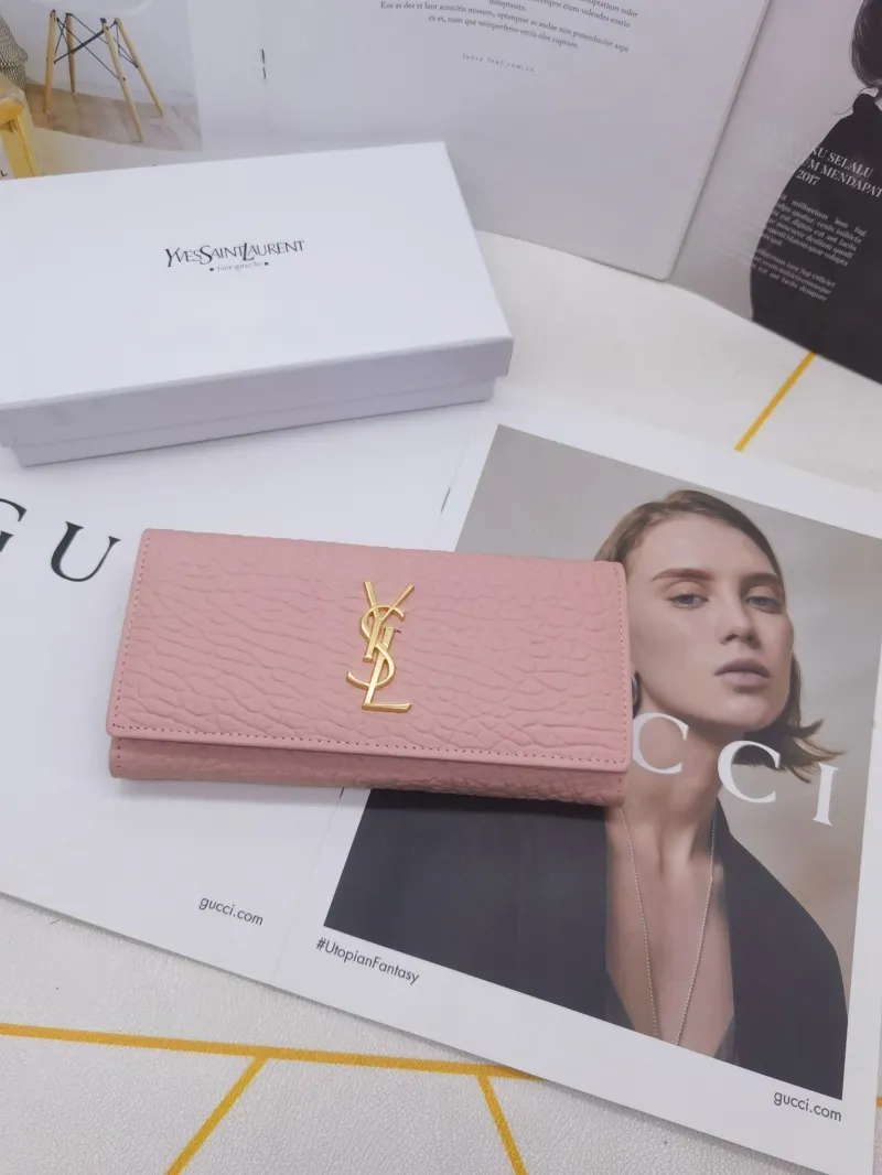 Alternative view of YSL Long Leather Wallet 8606