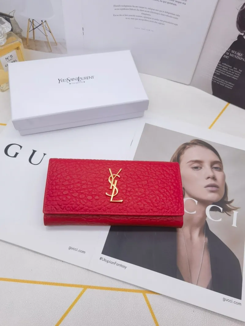 Alternative view of YSL Long Leather Wallet 8606
