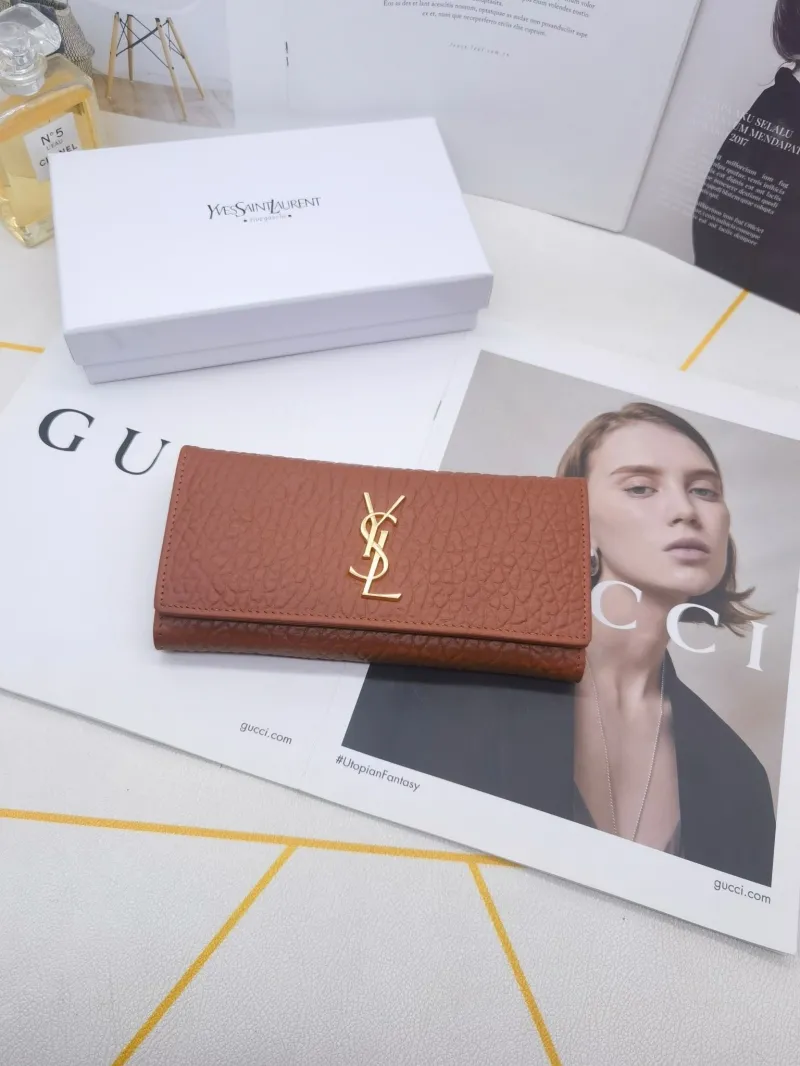 Alternative view of YSL 8606 Long Leather Wallet