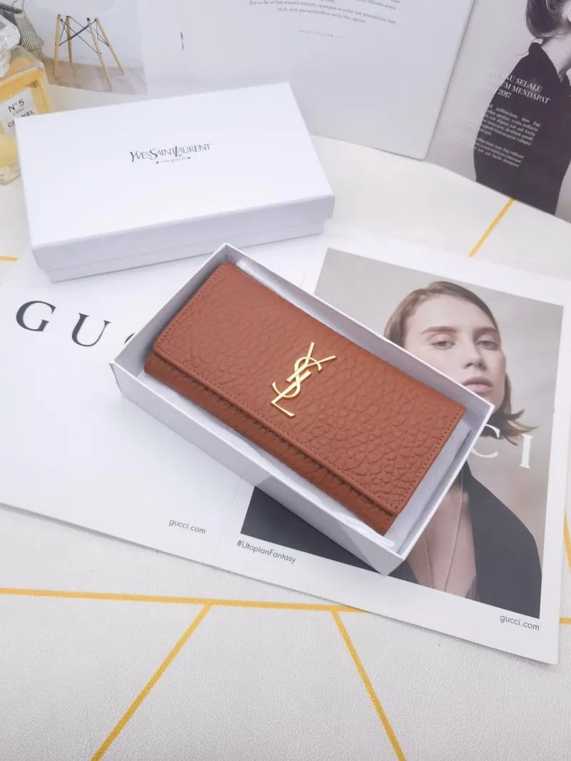 YSL 8606 Long Leather Wallet - Image 3