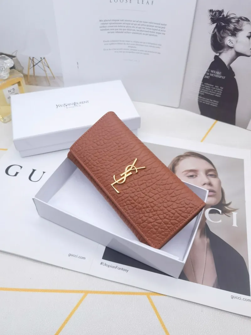 YSL 8606 Long Leather Wallet - Image 4