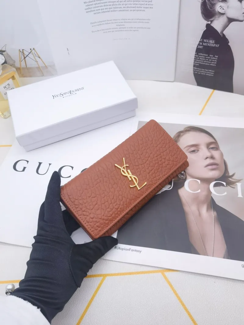 YSL 8606 Long Leather Wallet - Image 5