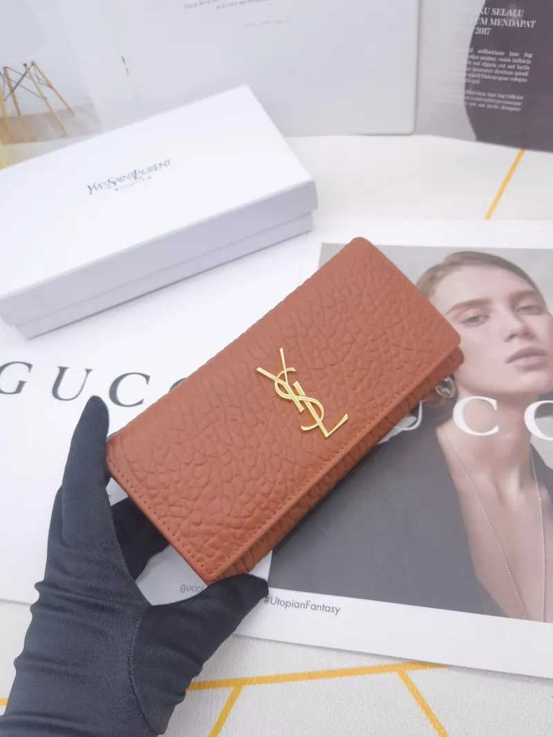 YSL 8606 Long Leather Wallet - Image 6