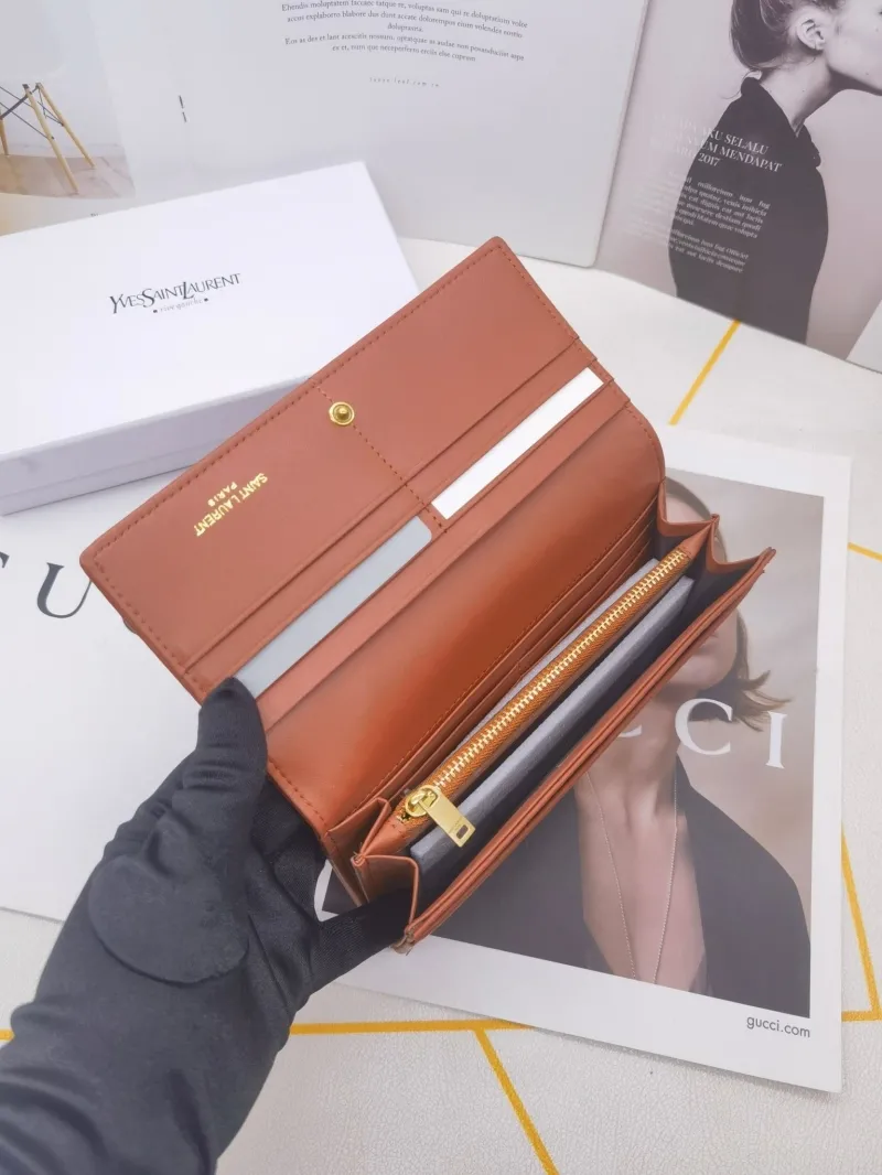 YSL 8606 Long Leather Wallet - Image 9