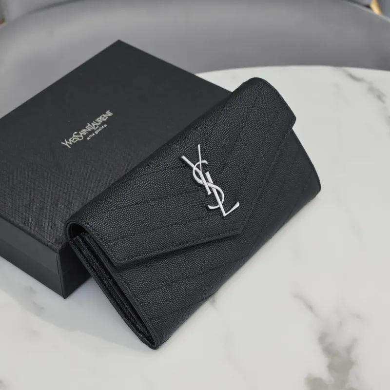Alternative view of Yves Saint Laurent Black Long Wallet 302