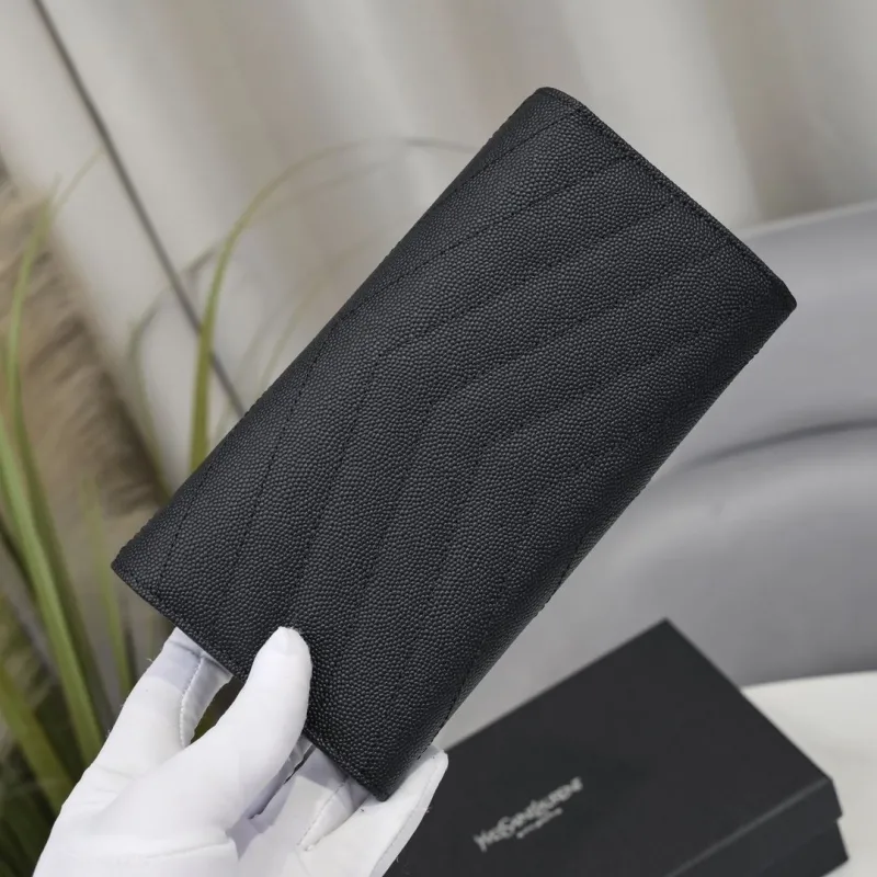 Yves Saint Laurent Black Long Wallet 302 - Image 3