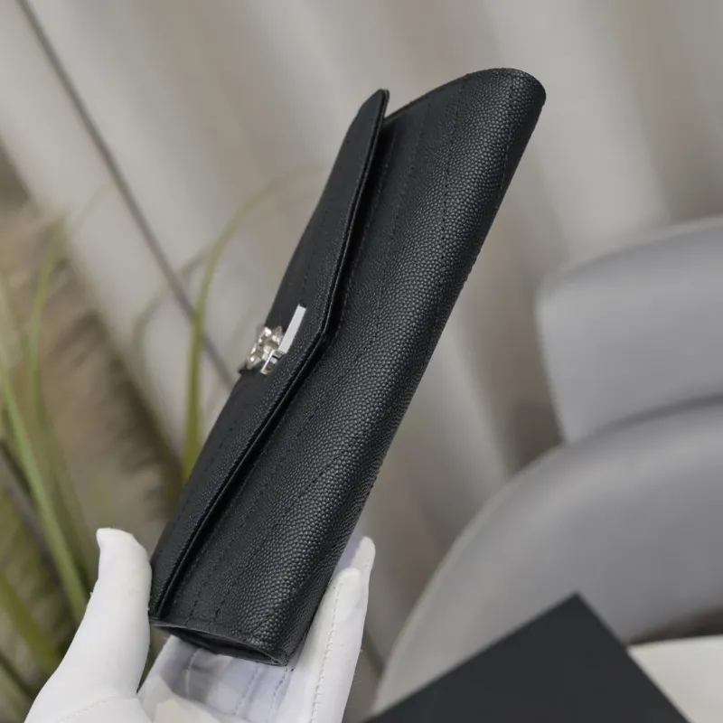 Yves Saint Laurent Black Long Wallet 302 - Image 4
