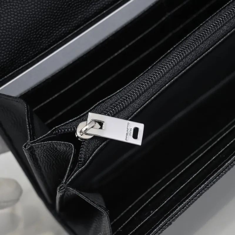 Yves Saint Laurent Black Long Wallet 302 - Image 9