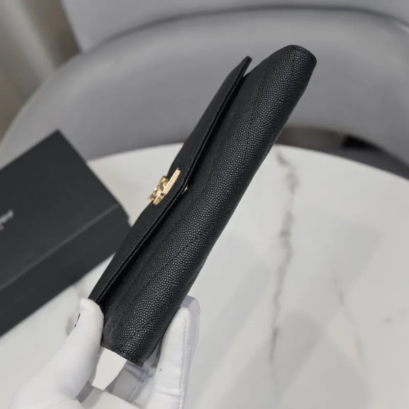 YSL Black Long Wallet 303 - Image 4