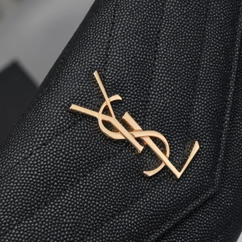 YSL Black Long Wallet 303 - Image 5