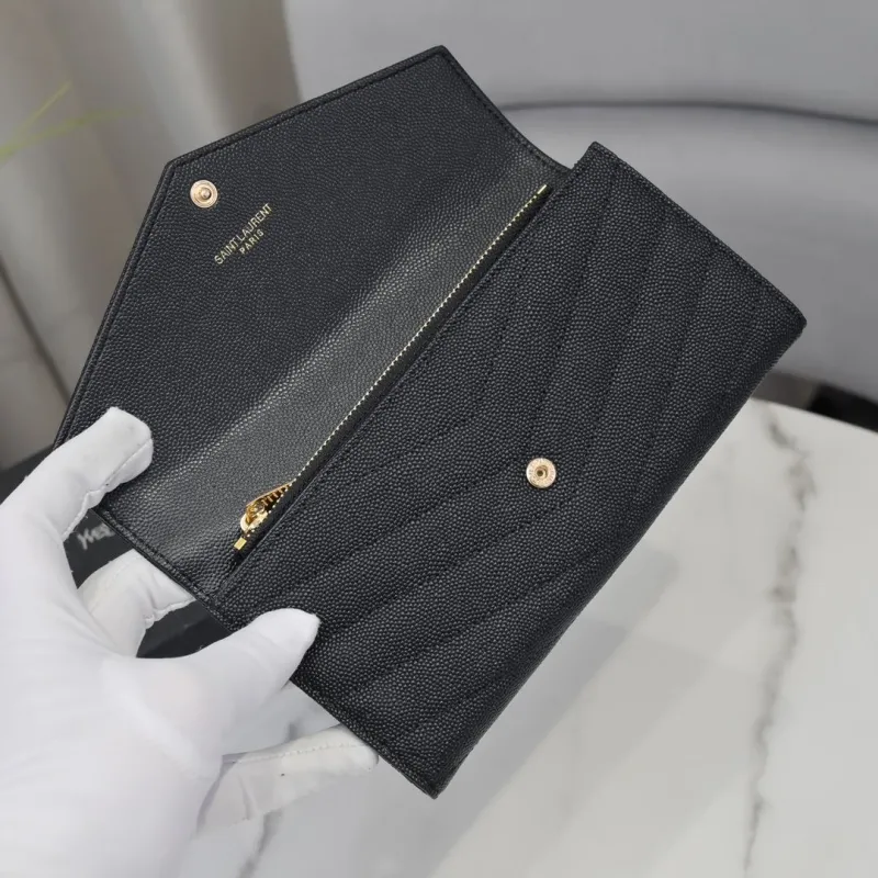 YSL Black Long Wallet 303 - Image 6