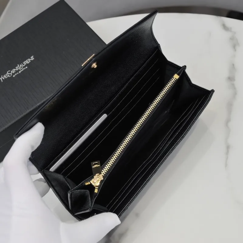 YSL Black Long Wallet 303 - Image 8