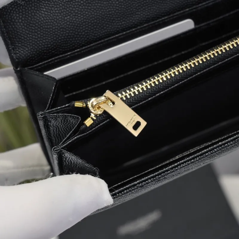 YSL Black Long Wallet 303 - Image 9