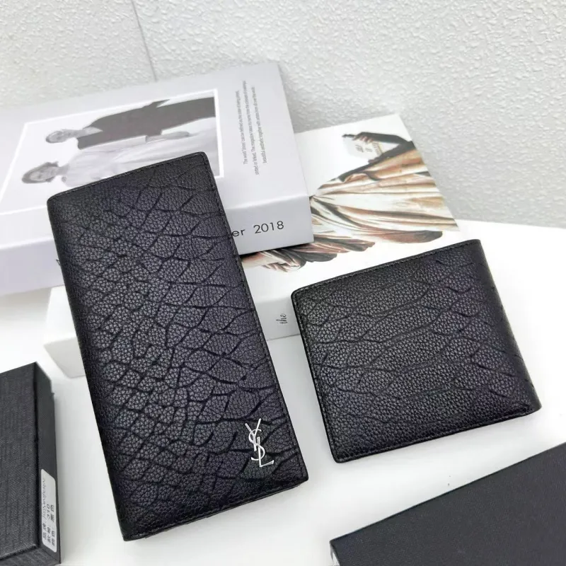 YSL Black Leather Wallets Set 310 - Image 3