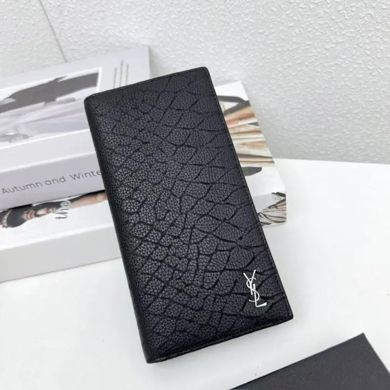 YSL Black Leather Wallets Set 310 - Image 5