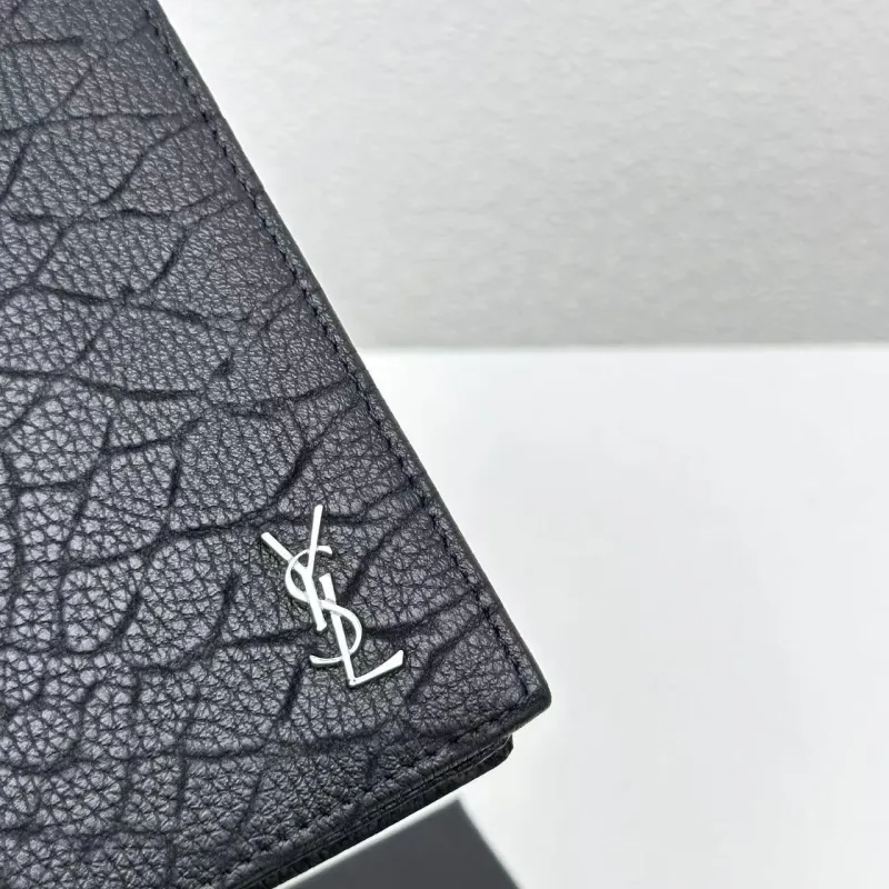 YSL Black Leather Wallets Set 310 - Image 9
