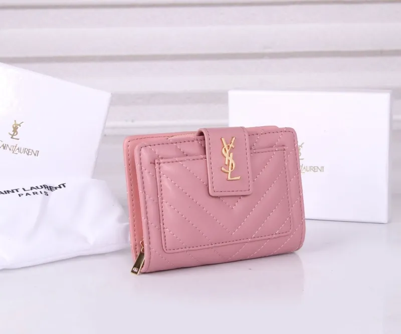 Alternative view of YSL Pink Leather Wallet 307