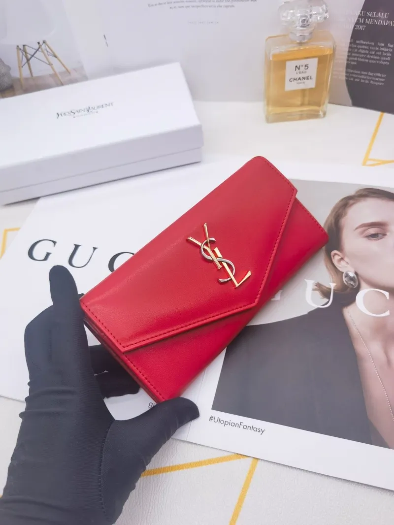 YSL Red Envelope Long Wallet 8396 - Image 5