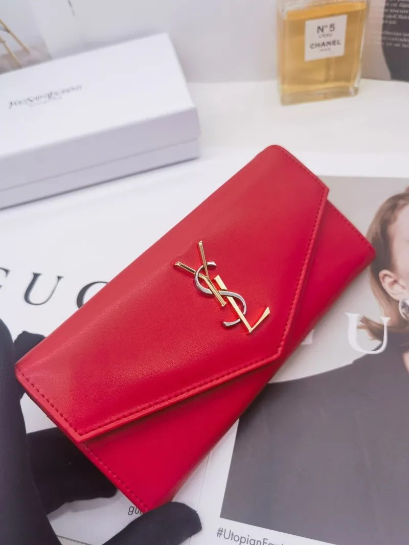 YSL Red Envelope Long Wallet 8396 - Image 6