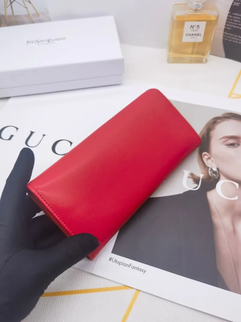 YSL Red Envelope Long Wallet 8396 - Image 8