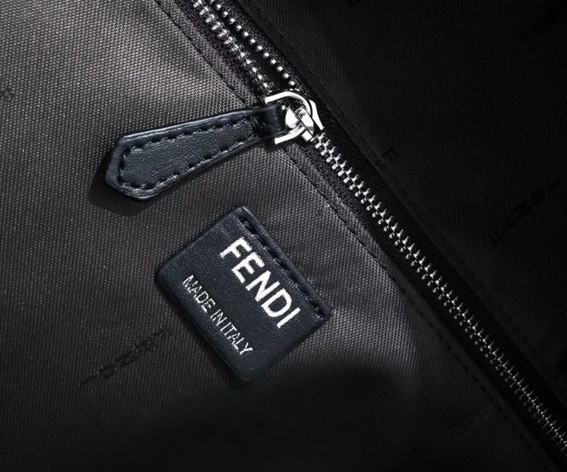 Fendi FF Monogram Brown Beige Backpack - Image 6
