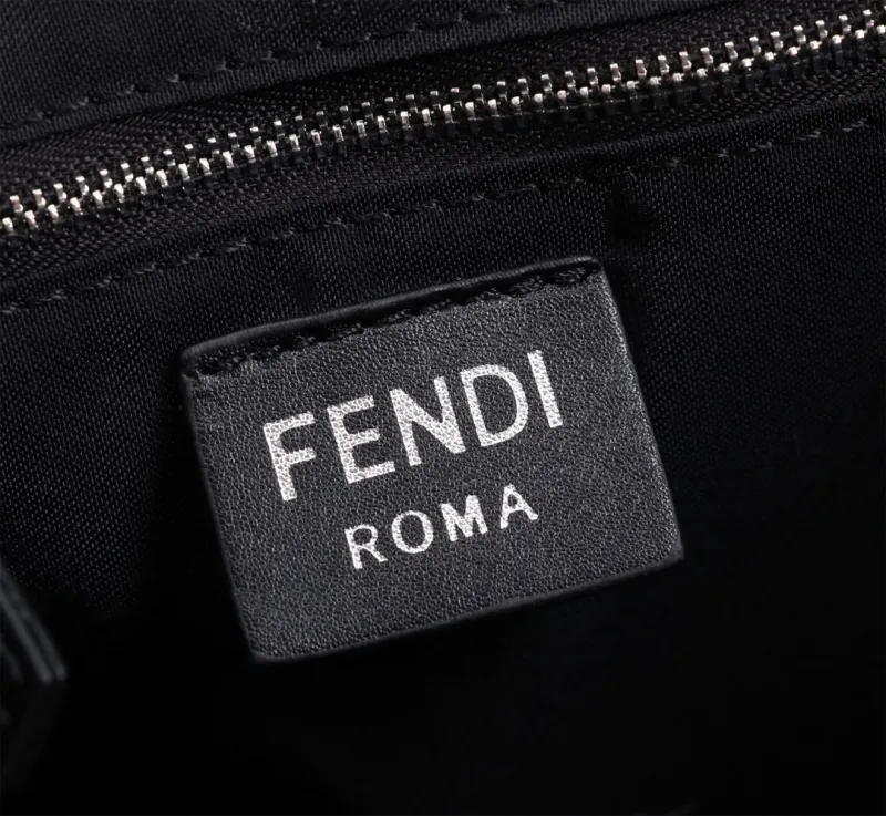 Fendi FF Monogram Black Gray Backpack - Image 7