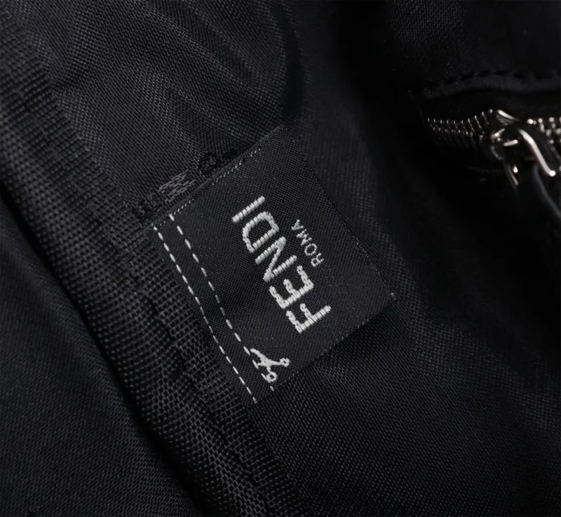Fendi FF Monogram Black Gray Backpack - Image 8