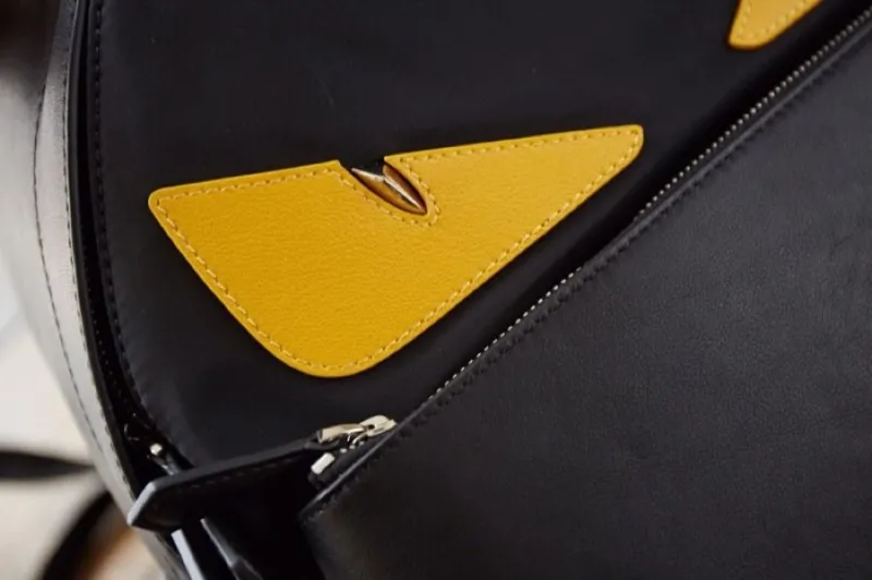 Fendi Black Monster Eyes Backpack - Image 3