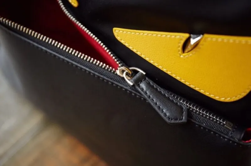 Fendi Black Monster Eyes Backpack - Image 4