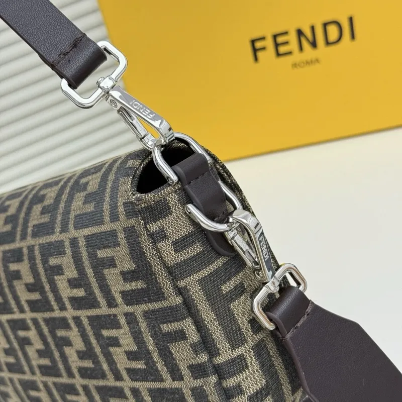 Fendi FF Monogram Baguette Shoulder Bag - Image 6