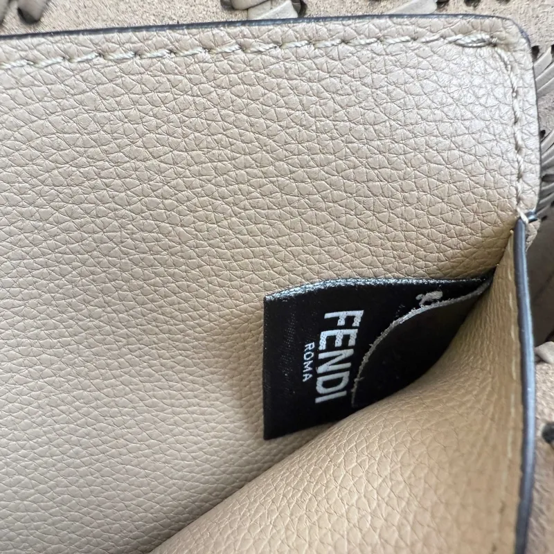 Fendi Gray Baguette Shoulder Bag 8865 - Image 9