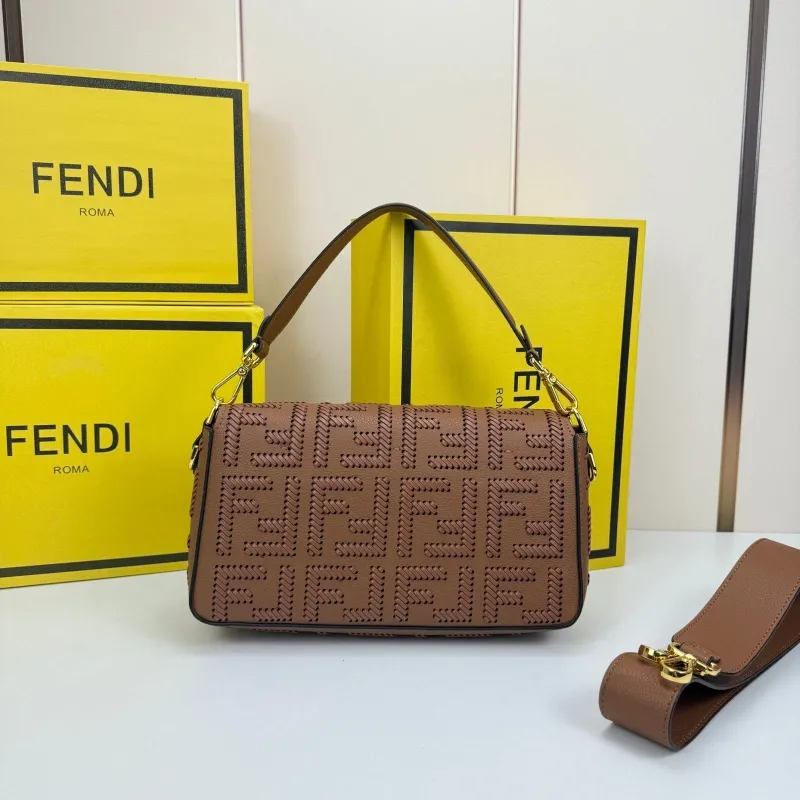 Fendi Brown Baguette Bag 8865 - Image 3