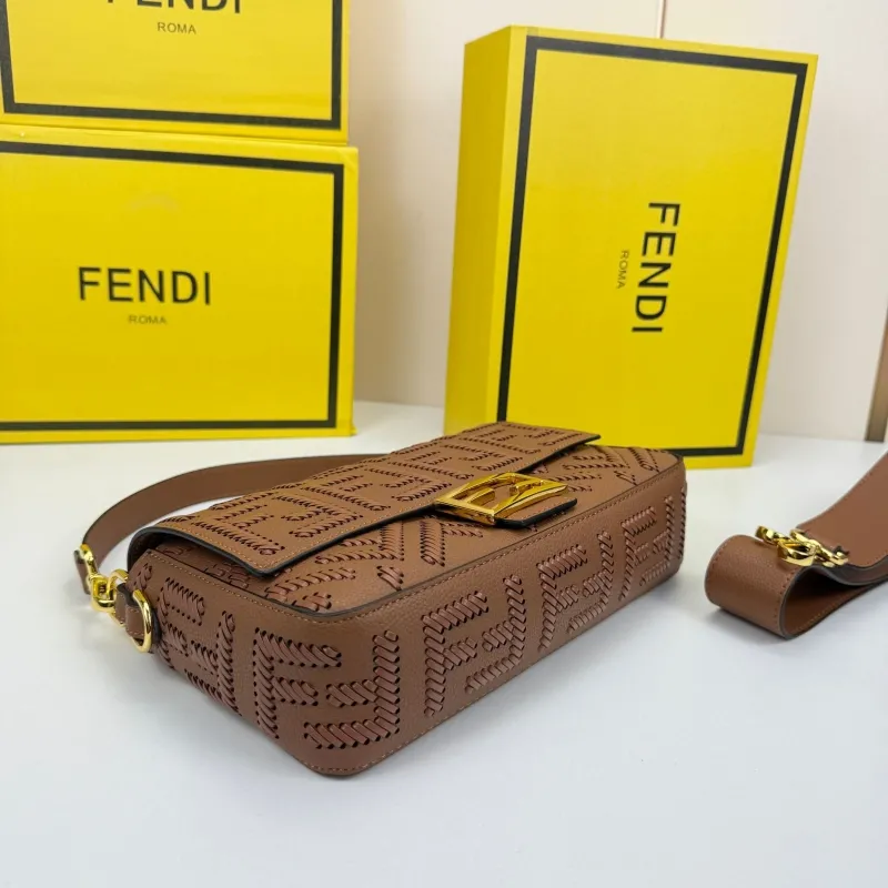 Fendi Brown Baguette Bag 8865 - Image 4